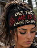 Halloween Headband. Scary Movie Moisture Wicking  Headband, Non Slip athletic Headband, Headband Gift for Scary Movie Lovies.