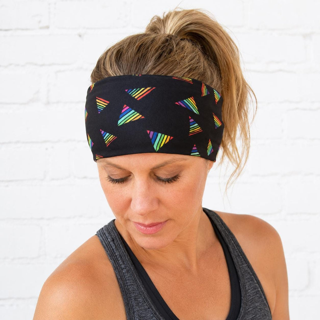Pride Moisture Wicking Headband. non slip Athletic Headband. Yoga Headband. Pilates Headband. Nurse Headband. Rainbow Headband.