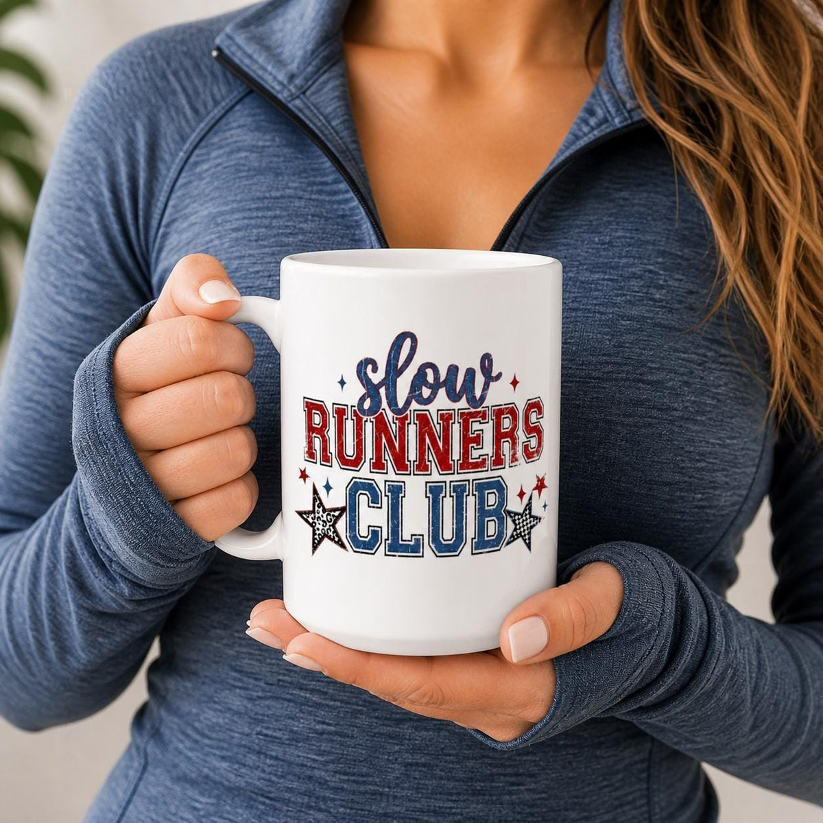 Slow Runners Club Mug | Funny Running Coffee Mug | Gift for Runner Woman | Marathon Jogger Gift | Running Motivation Cup