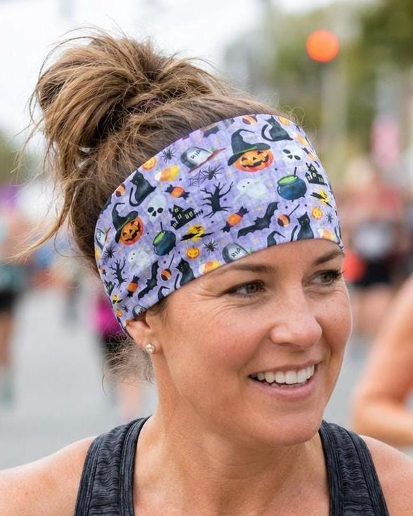 Halloween Moisture Wicking Headband. Nonslip Halloween Headband. Women’s Athletic Headband. Running headband.