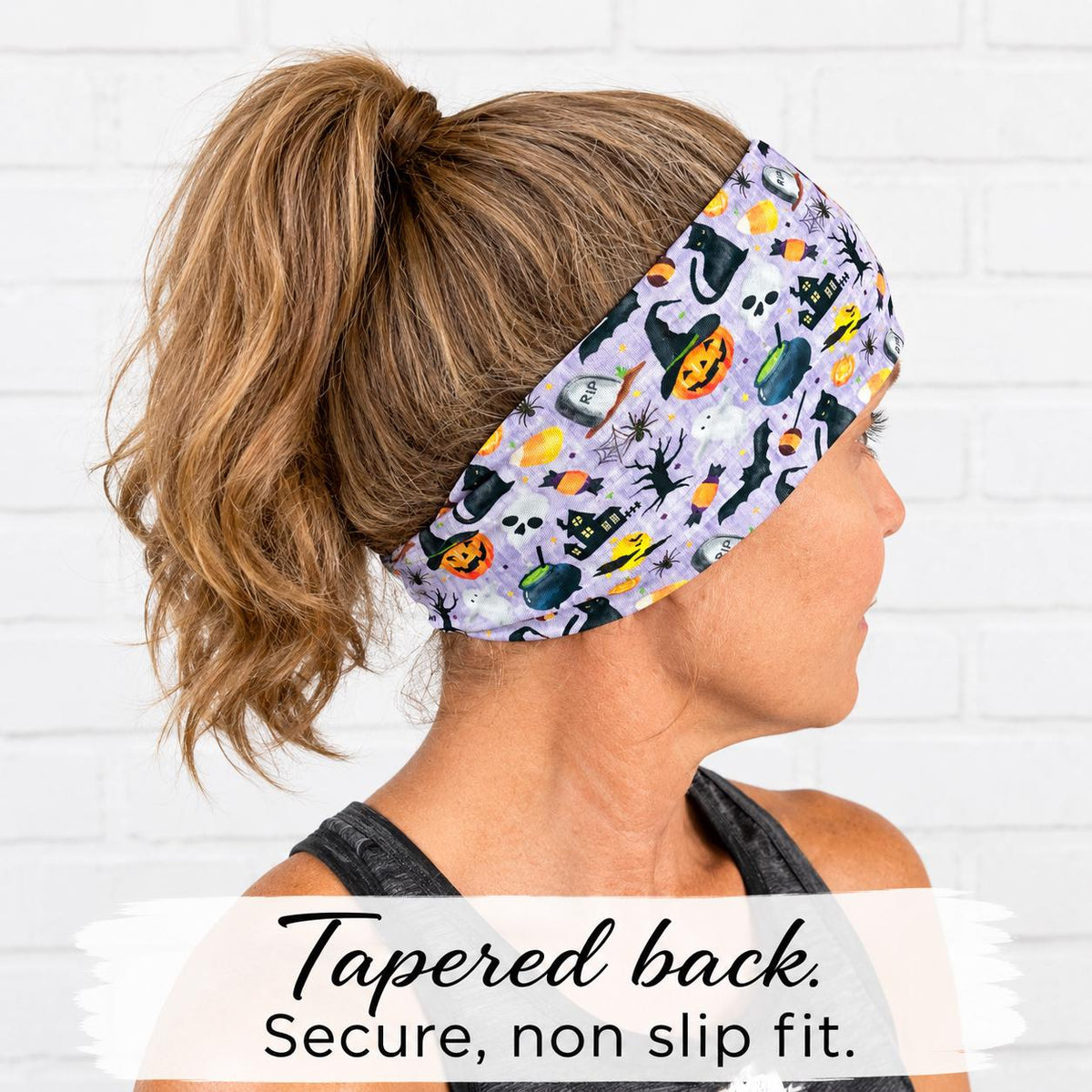 Halloween Moisture Wicking Headband. Nonslip Halloween Headband. Women’s Athletic Headband. Running headband.
