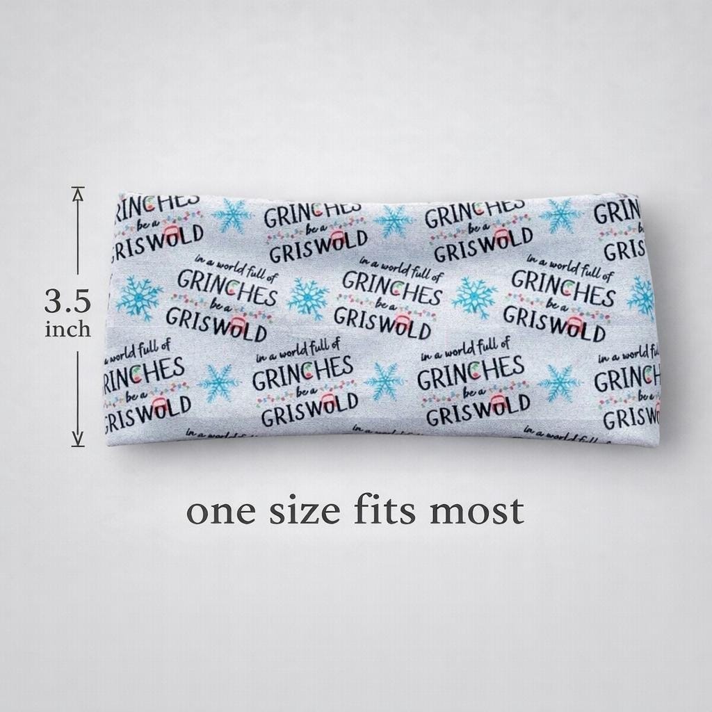 Grinch Moisture Wicking, non-slip, Athletic Headband, Christmas Movie Headband. Yoga headband. Christmas Vacation Headband