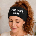 Personalized Soft Stretchy Headband.  Custom Logo Headband. Wide Soft Stretch Personalized Headband.