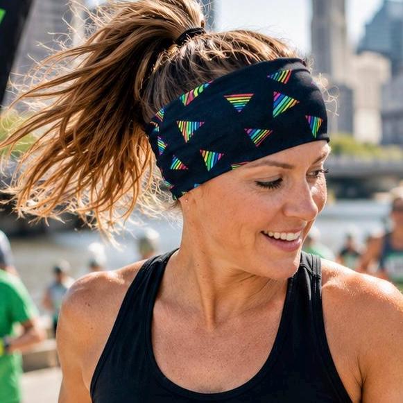 Pride Moisture Wicking Headband. non slip Athletic Headband. Yoga Headband. Pilates Headband. Nurse Headband. Rainbow Headband.