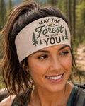 Hiking Headband. Forest Headband. Outdoor Hiking Headband. Gift For Hiker. Moisture Wicking Athletic Headband. May The Forest Be With You