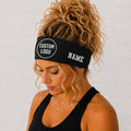Personalized Moisture Wicking Headband.  Non Slip athletic headband. Running Headband. Custom Image Headband for sports. Name Headband