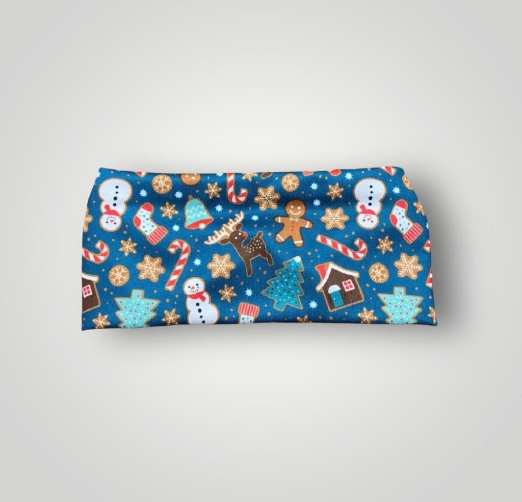 Christmas moisture wicking, non slip, athletic headband, Running Headband, Christmas Workout Headband. Holiday Headband. Runner Gift