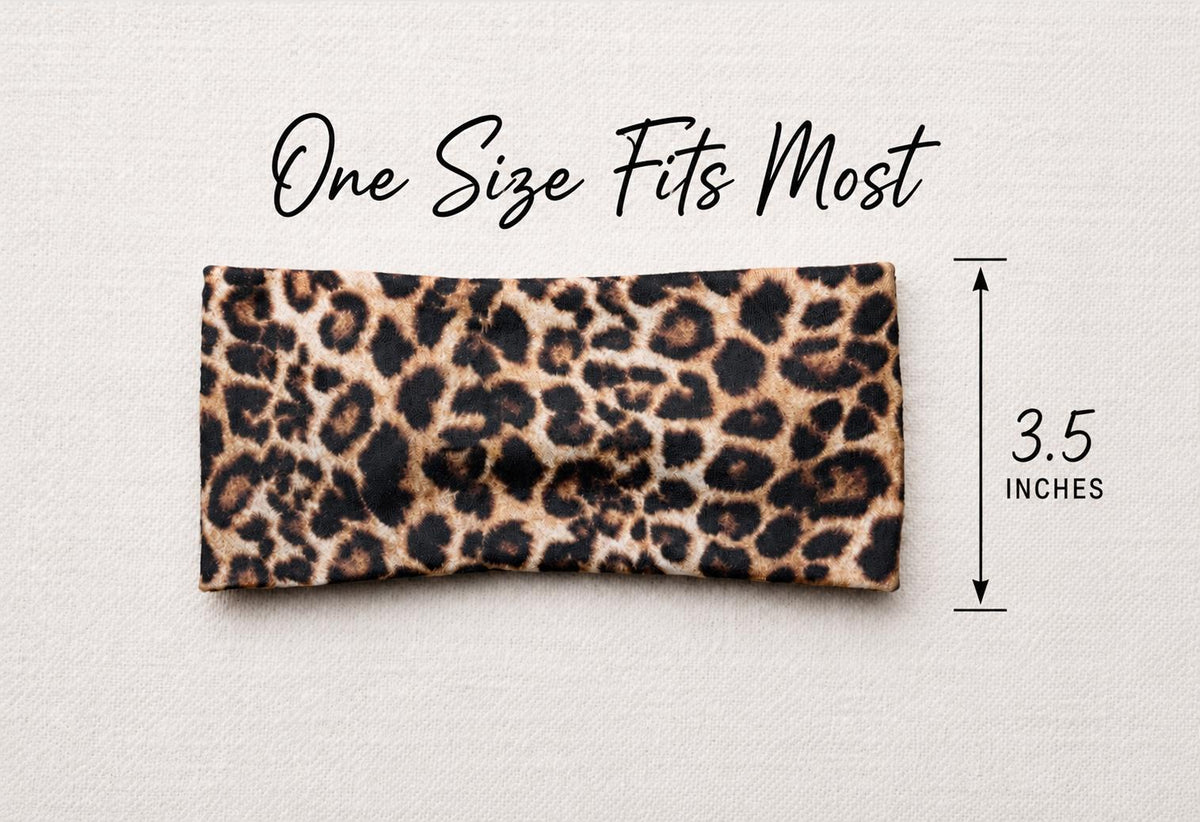 Leopard Print moisture wicking, non slip, athletic headband, Running Headband. Yoga headband. Cheetah headband. Yoga headband. Workout wear.