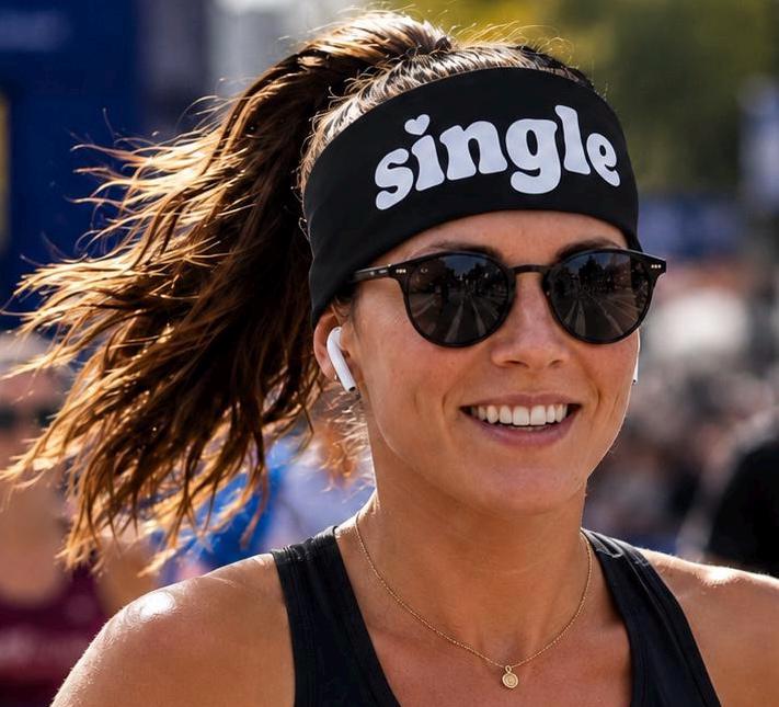 Single Running Headband. Funny Race Day Headband. Marathon Headband. Non Slip Athletic Headband. Unisex Runner Gift. Workout Headband.