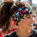 Christmas Gifts moisture wicking, non slip athletic headband, Running Headband, Christmas Headband, Nurse Headband, Holiday headband