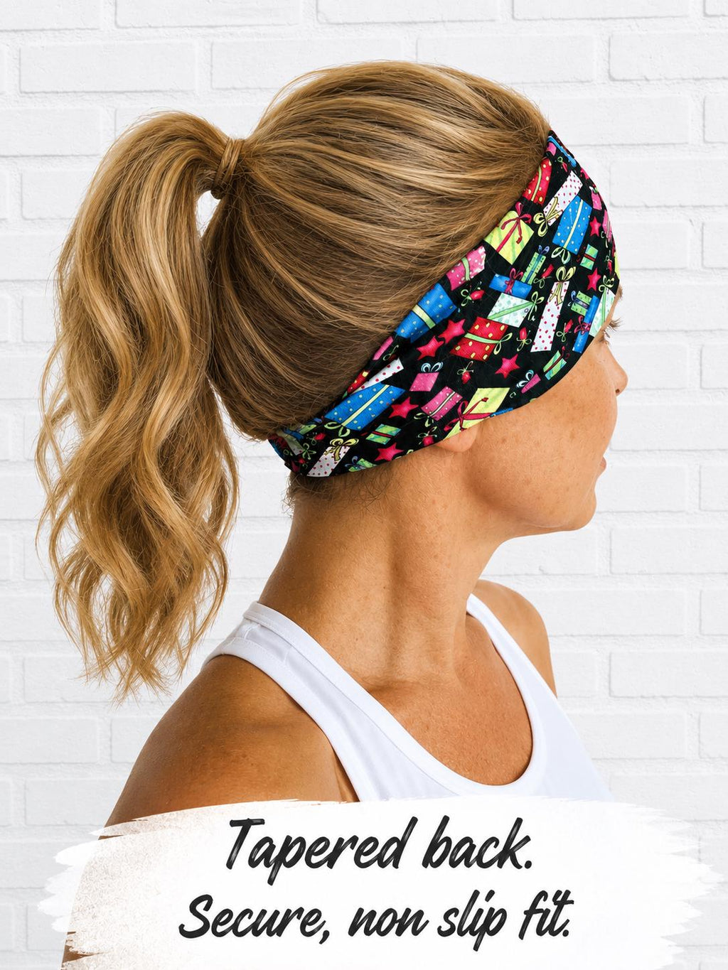 Christmas Gifts moisture wicking, non slip athletic headband, Running Headband, Christmas Headband, Nurse Headband, Holiday headband
