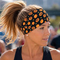 Pumpkin Moisture Wicking Headband. non slip Athletic Headband. Running Headband. Halloween Headband. Nurse Headband. Fall Running Headband.