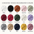 Solid Color Twist Headband for Women, Wide Soft Stretchy Hair Wrap, Everyday Yoga Workout Headband, Choose Your Color Twist Headband