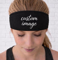Personalized Moisture Wicking Headband. Non Slip athletic headband. Running Headband. Custom Image Headband for sports. Customized Headband