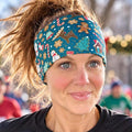 Christmas moisture wicking, non slip, athletic headband, Running Headband, Christmas Workout Headband. Holiday Headband. Runner Gift