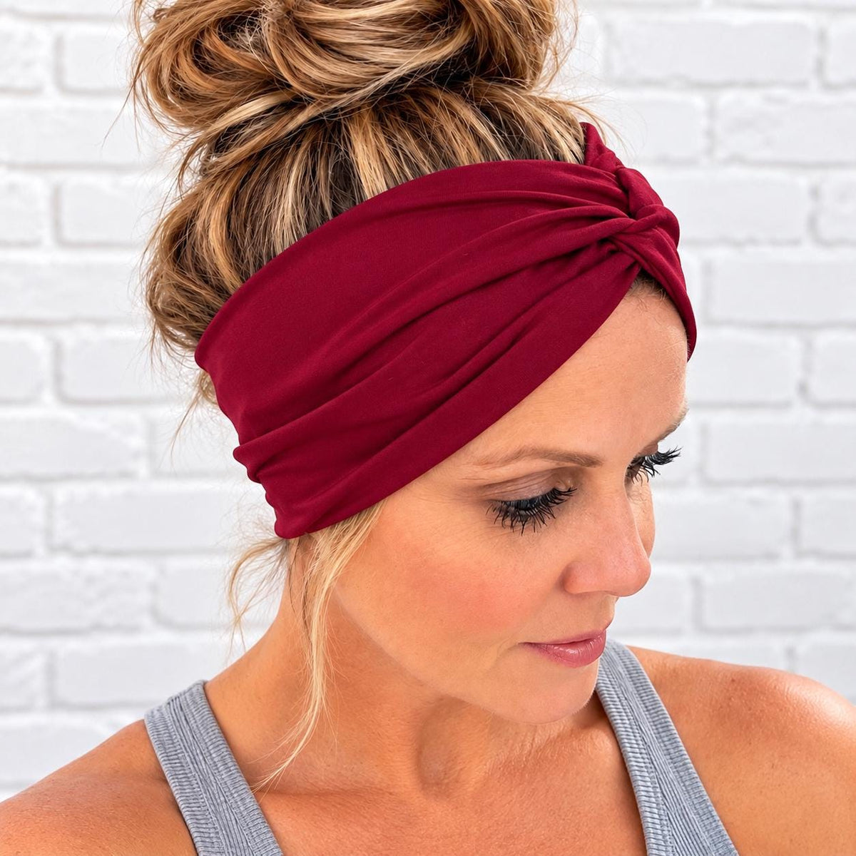 Soft Neutrals Twist Headband Bundle – Set of 3 Wide Stretch Headbands, Sage, Tan, and Blush Pink, Soft Comfortable Women’s Hair Accessories