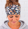 Donuts And Coffee Running Headband. Moisture-Wicking Workout Headband. Wide Workout Headband. Gift for runners. Restaurant Worker Headband