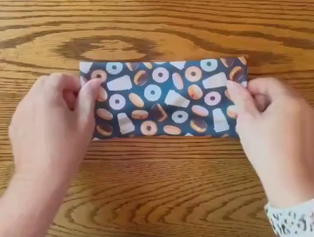 Donuts And Coffee Running Headband. Moisture-Wicking Workout Headband. Wide Workout Headband. Gift for runners. Restaurant Worker Headband